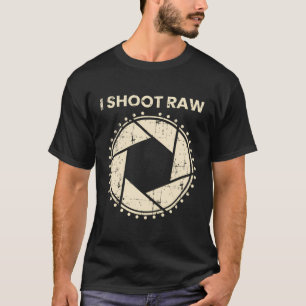Photographe T-Shirt I Tirer Caméra Brut Bezel Rétr