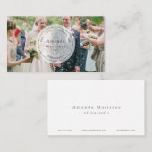 Photographe transparent Carte de visite de timbre  (Devant / Derrière)