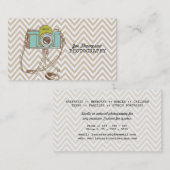 Photographe vintage Chevron Cartes de visite (Devant / Derrière)