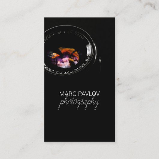 Photographer Business Card Visitekaartje (Voorkant)