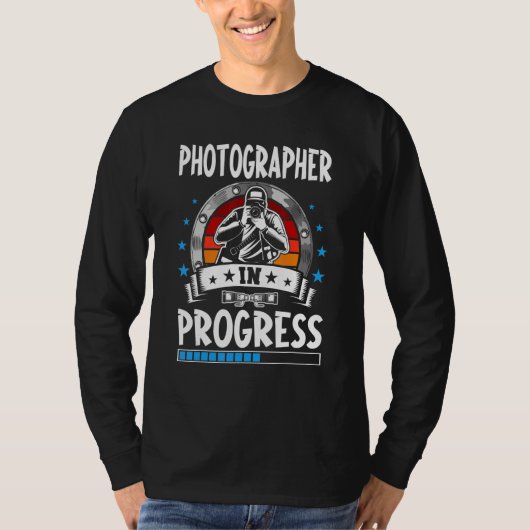 Photographer In Progress Trainee Student T-shirt (Voorkant)