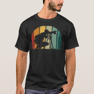 Photographer Sunset Taking Photos Camera Gyu Photo T-shirt