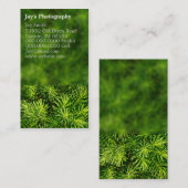 Photographes de la nature Carte de visite (Devant / Derrière)