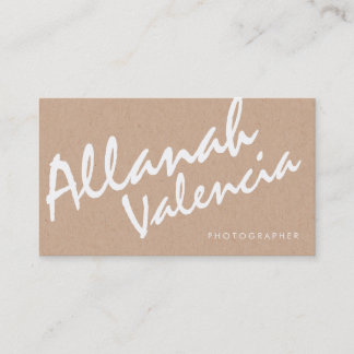 Photographes Nom Typographie Cartes de visite