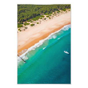 Photographie aérienne de la côte portugaise – Tu