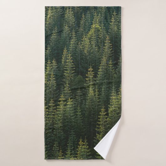 PHOTOGRAPHIE AÉRIENNE DE LA FORÊT (Serviette de bain)