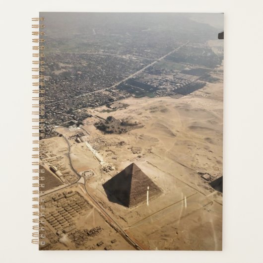 photographie aérienne des pyramides d'Egypte (Devant)