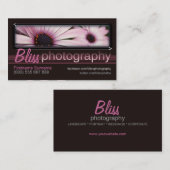 Photographie avec Carte de visite Modèle photo (Devant / Derrière)