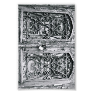 Photographie B6 4x6 noir et blanc de lettre