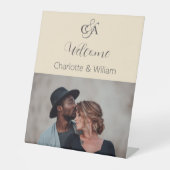 Photographie beige monogramme mariage signe de bie (Recto)