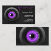 Photographie Camera Lens Amethyst Carte de visite (Devant / Derrière)
