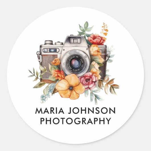 Photographie Caméra Logo Stickers (Devant)