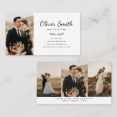 Photographie Carte de visite Avec Trois Photo Coll (Devant / Derrière)