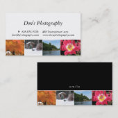 Photographie Carte de visite Blanc 4 saisons (Devant / Derrière)