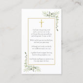 Photographie Cartes de prières commémoratives de s (Dos)