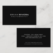 Photographie - cartes de visite (Devant / Derrière)