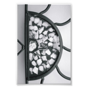 Photographie D5 4x6 noir et blanc de lettre