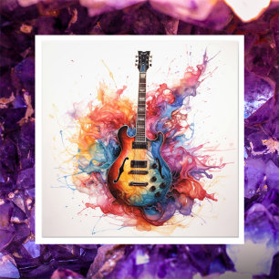 Photographie d'art psychédélique de guitares éclab