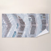 PHOTOGRAPHIE DE BIBLIOTHÈQUE DE HAUTE AUGMENTATION (Serviette de bain)