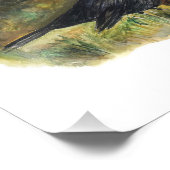 Photographie de Blackbird Watercolor par Marie Ann (Coin)