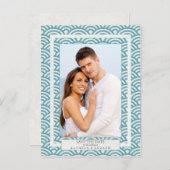 Photographie de carte de sauvegarde de date avec v (Devant / Derrière)