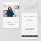 Photographie de carte de visite avec modèle (Devant / Derrière)