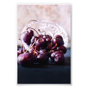 Photographie de Cerises Rouges Fraîches