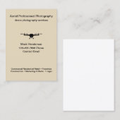 Photographie de drone aérien Carte de visite moder (Devant / Derrière)