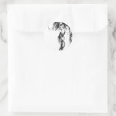 Photographie de fumée - Sticker noir (Sac)