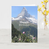 Photographie de la nature de montagne Carte d'anni (Fleur jaune)