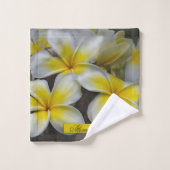 Photographie de la Plumeria jaune florale (Gant de toilette)