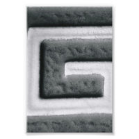 Photographie de lettre d'alphabet G2 Noir et Blanc