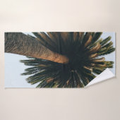 Photographie de l'oeil de ver de palmier (Serviette de bain)