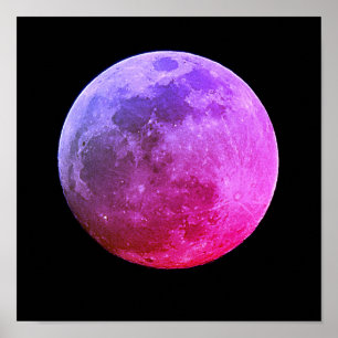 Photographie de Pleine lune Impression de l'affich