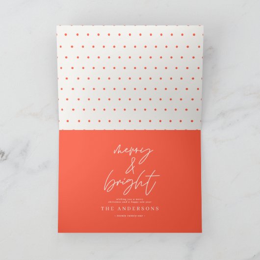 Photographie de script moderne joyeuse & noël roug (Intérieur)