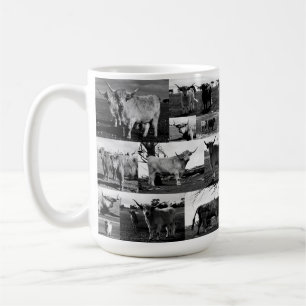Photographie de vache noir blanc Highland, Mug