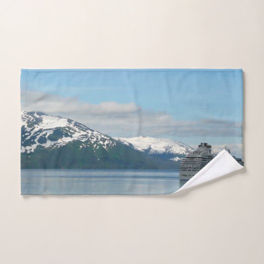 Photographie de voyage de croisière en Alaska (Serviette à main)