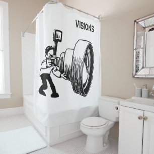 Photographie du rideau de douche