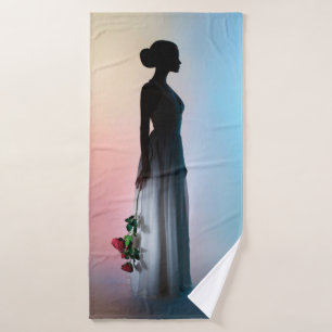 Photographie du studio de mode art d'une belle fem