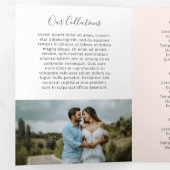 Photographie Elegant Blush Pink Trifold Brochure (Intérieur en premier)