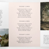 Photographie Elegant Blush Pink Trifold Brochure (Intérieur au milieu)