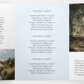 Photographie élégante Pastel Blue Trifold Brochure (Intérieur au milieu)