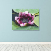 Photographie en lotus violet à impression unique (Insitu (Plancher de Bois))