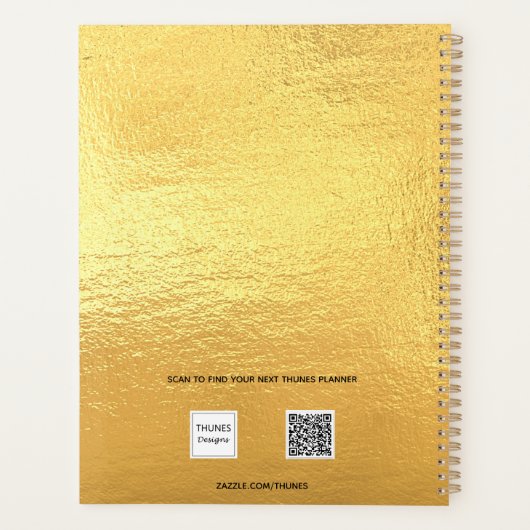 Photographie en métal or monogramme initiales nom  (Dos)