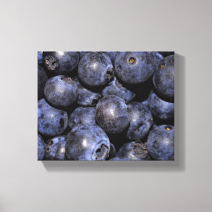 Photographie enveloppée "myrtilles " de toile