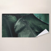 PHOTOGRAPHIE FEUILLE VERTE (Serviette de bain)