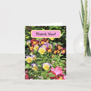 Photographie florale, Carte de remerciements color