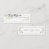 Photographie florale du carte de visite | de Boho (Devant / Derrière)