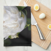 Photographie florale Peony blanc - Serviettes de c (Quart Plié)