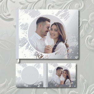 Photographie Livre d'invité Grey Elegant Foil Livr